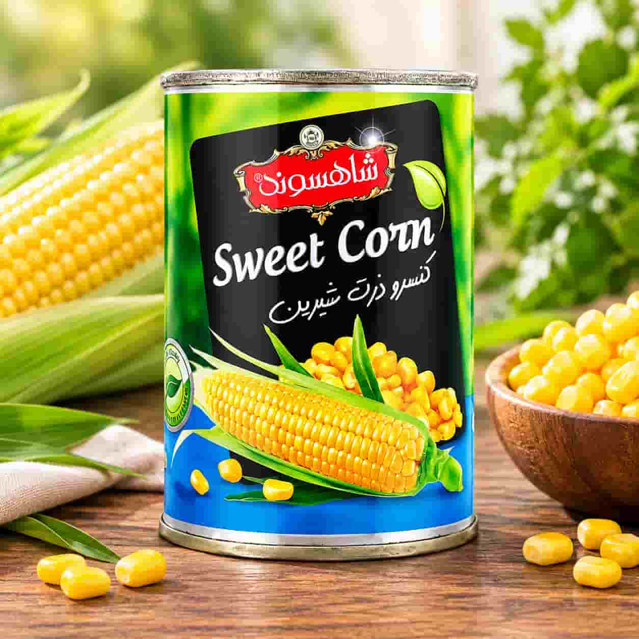 کنسرو ذرت شاهسوند با کیفیت مطلوب